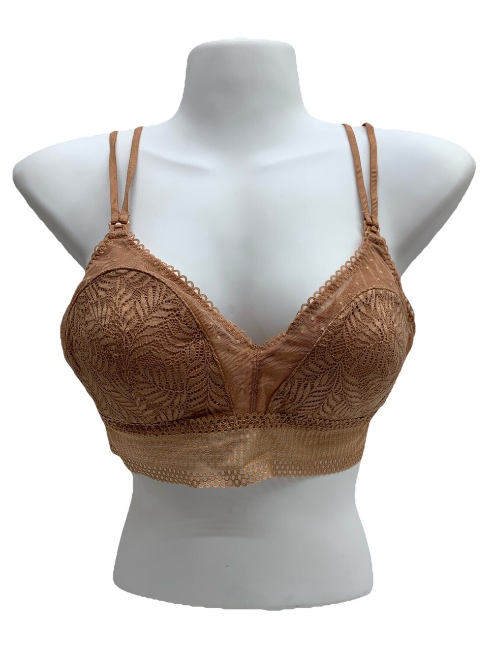 MOMANDA Lace Nursing Bra Wirefree Padded Breastfeeding Maternity Bras Size Large